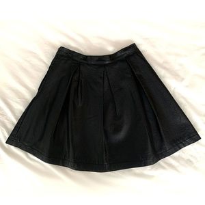 French Connection Faux Leather Skirt